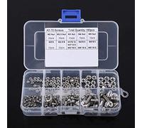 Eujgoov Assortiment d'écrous de Vis à Tête Cylindrique en Acier Inoxydable de 160 Pièces pour Appareils Ménagers, Kit de Matériel Durable Résistant à la Corrosion avec Rondelles