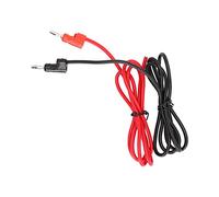 Eujgoov Banana Plug Fils de Test, Laiton ABS 4mm 32A Mâle à Mâle | Connexions du testeur de tension, câbles rouges et noirs, assemblage de câblage sans soudure pour les projets de camions de