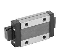 Eujgoov Bloc de Chariot de Guidage de Rail Linéaire, Mini Guidage de Mouvement Linéaire en Acier avec Curseur M3 pour équipement d'automatisation CNC (MGN12H)