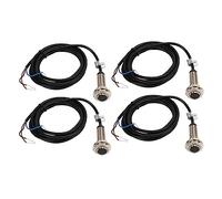 Eujgoov Capteur de proximité Inductif 12mm PNP NO 6-36VDC IP67 | Interrupteur de proximité, Alliage de Cuivre, IP67 Résistant à L', Détection de Métaux, Usage CNC, Câble de 1,4 M, Sortie PNP