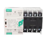 Eujgoov Commutateur de Transfert Automatique 125A 4P, Commutateur de | Commutateur de transfert automatique 125A 4P double commutateur de puissance AC 400V PC argent avec indice de court-circuit