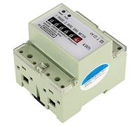 Eujgoov Compteur D'énergie monophasé, 220V 10(40) A Compteur KWh sur Rail | Compteur électronique de KWh, Précision Classe 1, Montage sur Rail DIN 35 Mm, Largeur 6 Pôles, Registre 5+1 Chiffres, 2