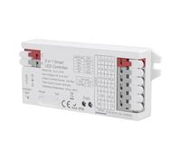 Eujgoov Contrôleur de Bande LED, Contrôleur de Variateur PC 5 en 1 RVB CCT, Ports de Connexion Rapide 20 A 480 W, Mémoire de Mise Sous Tension et 5 Modes, pour les Utilisateurs d'éclairage à Longue