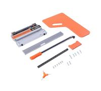 Eujgoov Coupe-sol stratifié de 13 Pouces, Coupe-plancher Robuste avec Réglages D'onglet de 0 à 45 Degrés et Rail en Aluminium à Double échelle pour stratifié, Bois Dur, LVP, LVT, SPC