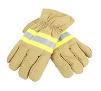 Eujgoov de Lutte contre L'incendie Ignifuges à 3 Couches avec Bande | Couche Imperméable en TPU Résistant à la Chaleur, Poignée Antidérapante pour le Sauvetage, la Fonte D'acier Industrielle,