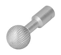 Eujgoov Fraise Sphérique pour Sculpture sur Bois Fraise Sphérique pour Sculpture sur Bois Fraise Sphérique pour Sculpture sur Bois Résistant à l'usure 10 Mm Lime Rotative pour Meuleuse (Argent)