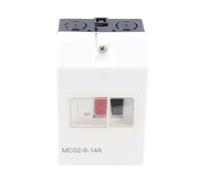 Eujgoov Interrupteur de Protection Moteur MC02-9-14A IP55 220V/380V | Disjoncteur ABS, Plage Thermique 9-14A, Déclenchement Magnétique 170A, 50/60Hz, Protection contre Surcharge, Perte de Phase