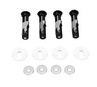 Eujgoov Kit de Boulons pour Siège de Toilette, Acier au Carbone, | ABS Hardware, Réparation Salle de Bains, Sièges Allongés Standard, Rondelles, Verrouillage Antidérapant, Vis de Couvercle