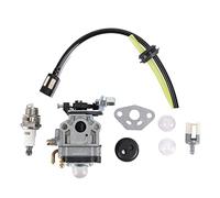 Eujgoov Kit de Carburateur avec Bougie d'allumage pour Tondeuses à Gazon, Rehausseur de Moteur en Aluminium pour TH23 TH26 TH34 23CC 25CC 26CC 33CC 35CC