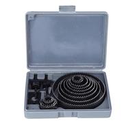 Eujgoov Kit de Scie Cloche 17 Pièces, Dents Traitées Thermiquement, 19 à | Dents en Acier Rapide, Forets à Bois, Menuiserie, Plaques de Plâtre en Plastique et Découpe de Métaux Non Ferreux, Mallette