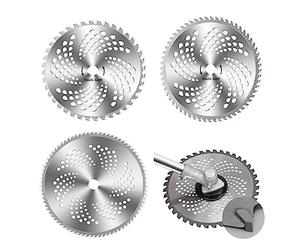Eujgoov Lame de Tondeuse à Gazon 40 60 80 Dents en Acier Allié Remplacement | Lame Circulaire pour Débroussailleuse, Dents en Carbure de Tungstène trempé, Finition Chromée, Coupe Branches épaisses,