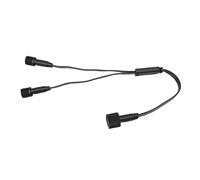 Eujgoov Lumière Extérieure Connecteur en Y, IP68, 2 Mâle 1 Femelle | Rallonge de câble d\'extension à 3 broches, pour Govee H705A H705B H705C, boîtier en PVC, alignement des flèches