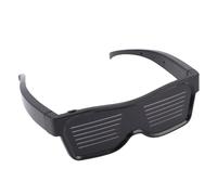 Eujgoov Lunettes LED Personnalisables Lunettes D'affichage LED Lumineuses 31 Animations 11 Modèles Prédéfinis Contrôle par Application Musique Réactive avec Matériau ABS pour