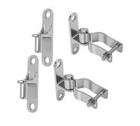 Eujgoov Paire de Charnières de Portail en Acier Inoxydable 304, Charnières Murales Robustes de 3,5 Cm, pour Portails en Mailles de Chaîne et en Bois, avec Broches Mâles de 1,6 Cm