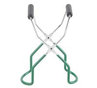 Eujgoov Pince à Bocaux Antidérapante en Acier Inoxydable PP TPR, Pince à Plat d'isolation Thermique pour Restaurant à Domicile, Prise Sécurisée pour Bocaux de Conserve, Outil de Cuisine (GREEN)