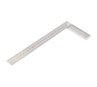 Eujgoov Règle à Bord Droit à 90 Degrés, Outil de Mesure Robuste en Alliage d'aluminium avec échelle Claire pour les Aménagements de Menuiserie et de Toiture 30 Cm 11,8 Pouces (Standard)