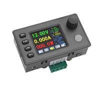 Eujgoov Régulateur de Tension Réglable, Protection 8A, Ventilateur de | Entrée 7-36 V Sortie 0,5-40 V, lecture Lcd couleur 1,8 pouces, débogage d\'équipement de laboratoire de panneaux solaires Rv