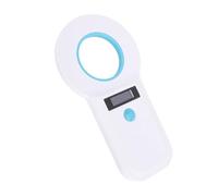 Eujgoov Scanner de Puces pour Animaux de Compagnie 2 en 1, Lecteur Portable Double Bande 134.2KHz 125KHz avec écran OLED Haute luminosité pour EMID FDX-B ISO 11784/85