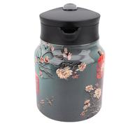 Eujgoov Théière Thermique Vintage, Carafe Isolée en Acier Inoxydable 316, Opération à une Main pour le café et le thé, capacité de 1000 Ml pour la Maison et le Bureau