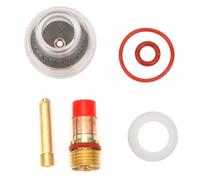 Eujgoov Torche de Soudage TIG WP-17 WP-18 WP-26 avec Lentille en Verre et Pince à Gaz Accessoires pour Torche à Souder Torch Coupe Verre Compatible avec Kits TIG 2,4 mm