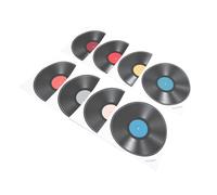 Eujgoov Vintage Record Mural Stickers, 8-Pack PVC Reutilisables Decals