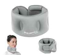 EULANT Oreiller de Voyage Gonflable pour Soutien du Cou, Coussin de Voyage Avion, Collier Cervical Souple pour Avion/S'asseoir pour Dormir/Bureau/Voiture, Minerve Cervicale pour Femme Homme, Grey