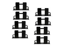 Eulenke Lot de 8 Support à Bois de Chauffage | porte buche interieur - range buche exterieur | 70X70mm range Pour bois de chauffage | Kit de scupport noir | Support de Rangement Réglable