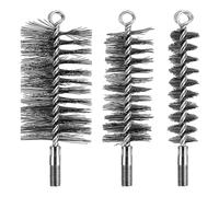 Eulihent 3 Pièces Brosses de Ramonage Cheminée Brosse de Chaudière de Chauffage Kit de Hérisson Ramonage Kit Ramonage Poele Pellet (30/50/80mm)