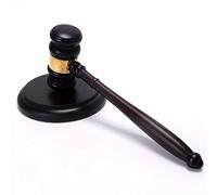 Eulihent Marteau de Juge en Bois avec Socle Marteau de Vente aux Enchères et Cadeaux Ensemble de Outils Maillets en Bois pour Juges Avocat Conférences Priseurs