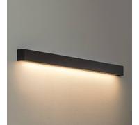 Euluna Applique murale LED Straight L Nowodvorski Lighting, noir, Salon / Salle à manger, Métal, Moderne, Applique Murale LED