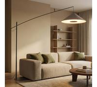 Euluna Lampadaire arc Poise Nowodvorski Lighting, gris, Salon / Salle à manger, Métal, Moderne, Lampadaire