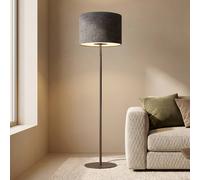 Euluna Lampadaire sur pied Amarela Nowodvorski Lighting, noir, Salon / Salle à manger, Textile / Tissu / Soie, Moderne, Lampadaire Tissu