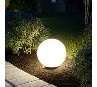 Lampe de jardin boule blanche Diamètre 30 cm E27 max. 60W Lampe d'allée plastique Lampe décorative extérieure Lampe boule jardin Lampe extérieure