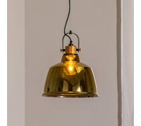 Euluna Luminaire suspension en verre Amalfi Nowodvorski Lighting, dimmable, doré, Salon / Salle à manger, Verre, Industriel, Suspension en verre