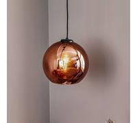 Euluna Luminaire suspension en verre Polaris Nowodvorski Lighting, dimmable, cuivré, Salon / Salle à manger, Métal, Moderne, Suspension en verre
