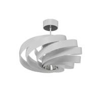 Euluna Plafonnier Tori à intensité variable (Moderne) en Blanc Métal e. a. pour Salon & Salle manger (1 lampe,à E27), Luminaire Lampe Plafond Eclerage Eclairage Interieur