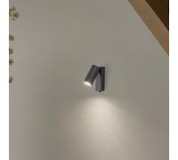 Euluna Spot mural FOURTY, gris foncé, hauteur 17 cm, métal, GU10 FOURTY Nowodvorski Lighting, gris, Salon / Salle à manger, Métal, Moderne, Spot