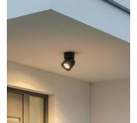 Euluna Spot pour plafond Oscar, noir, aluminium, hauteur 13,5 cm, GU10 Oscar Nowodvorski Lighting, dimmable, noir, Aluminium, Luminaire extérieur