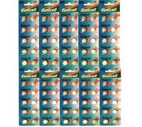 EUNICELL - 100 Piles AG10 LR54 D389 D39 SR1131 SR54 S09 SR1130SW