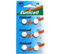 Eunicell AG12 Lot de 6 piles bouton alcalines G12/LR43/LR43SW/LR1142 LR1142SW SR1142W de type 301/386 G