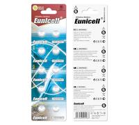 Eunicell AG6 Lot de 10 piles alcaline bouton Type G6 LR69 LR921 SR921W 370 371