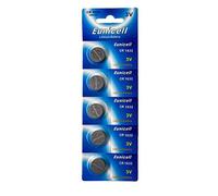 Eunicell CR1632 Lot de 5 Piles Bouton au Lithium 3 V 120 mAh (1 Blister de 5 Piles)