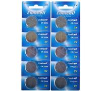 EUNICELL Lot de 10 Piles Lithium Batterie 3 V CR2354, DL2354, BR2354, KL2354 L2354 ECR2354, KCR2354, KECR2354 E-CR2354