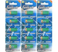 Eunicell Lot de 15 Piles alcalines sans Mercure 4LR44 6 V (3 blisters de 5 Piles) PX28, 4G13, 476A, L1325