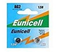 EUNICELL - Lot de 2 PILES AG2 D396 SR59W LR726 RW411 1.5V Alcaline G