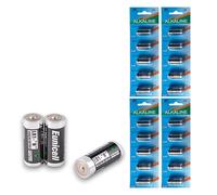 Eunicell Lot de 20 piles alcalines LR1 MN9100/AM5/N 1,5V