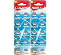 EUNICELL Lot de 20 piles bouton AG6 LR920 LR921 1,5 V 32 mAh pour montres et calculatrices