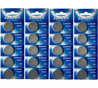 Eunicell - Lot de 20 piles bouton CR2430 au lithium - 3 V - 270 mAh - 4 paquets de 5 batteries - Produit de marque