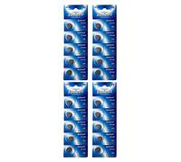 Eunicell Lot de 20 piles CR1225 3 V piles bouton au lithium 48 mAh (4 carte blister à 5 piles)