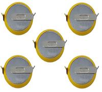 Eunicell Lot de 5 piles HF-CMOS BIOS BR/CR2032-HF avec cosses à souder 3 V pour PC jetable